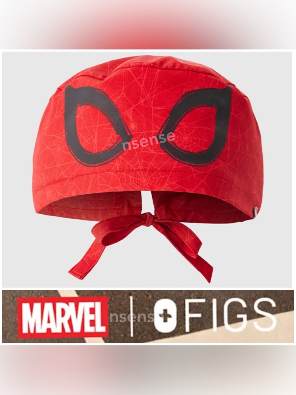 Spider-Man Web Print Scrub Cap - Picture 4 of 4